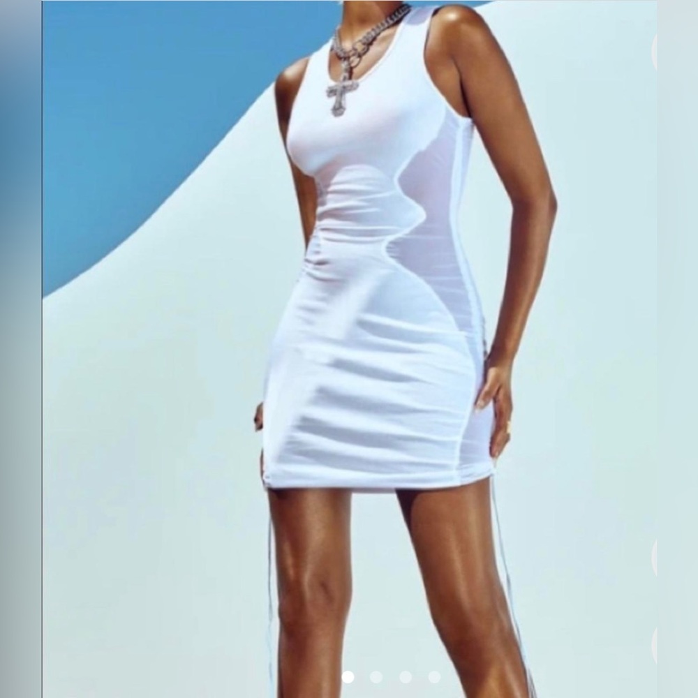 Lips & Honey - Muscle Tank Dress with mesh - Size Small